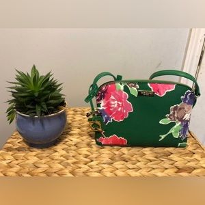 Kate Spade Green Floral Bag